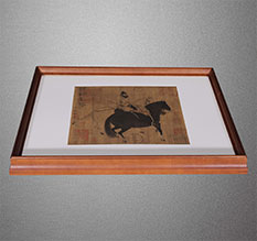 二连浩特书画装裱配框服务案例